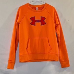 Under Armour Orange Sweatshirt sz large